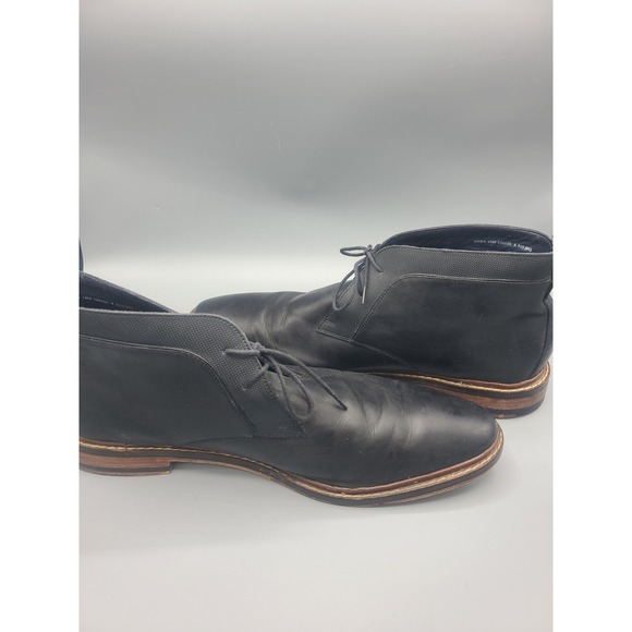 Cole Haan Men\'s Cambridge Chukka Black Leather boots‎ size 14 main image 7
